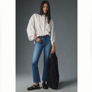 Paige Colette Mid-Rise Crop Flare Jeans